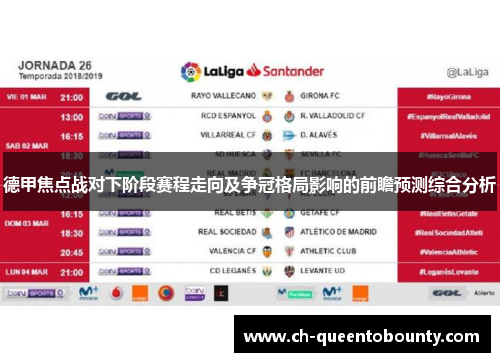 德甲焦点战对下阶段赛程走向及争冠格局影响的前瞻预测综合分析 德甲焦点战对下阶段赛程走向及争冠格局影响的前瞻预测综合分析